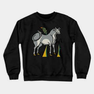 Happy Libyan bull Crewneck Sweatshirt